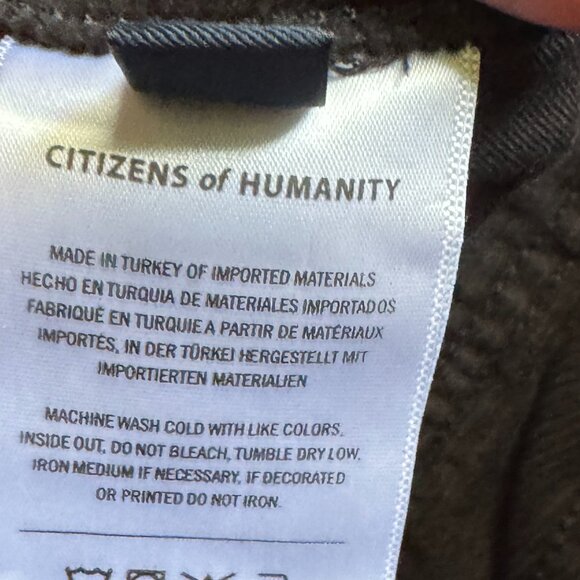 Citizens of Humanity Zurie Ankle Corduroy in Cracked Pepper, Size 27 - Picture 4 of 6